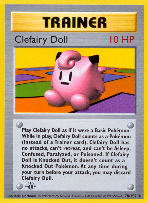 Base set Clefairy Doll #70/102 first edition